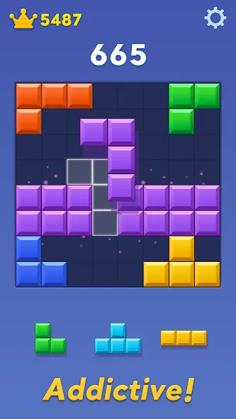 Block Blast! взломанный APK — Безлимитные бустеры и монеты — скриншот 3