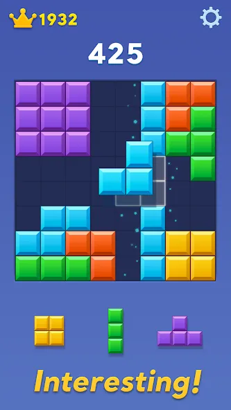 Block Blast! взломанный APK — Безлимитные бустеры и монеты — скриншот 4