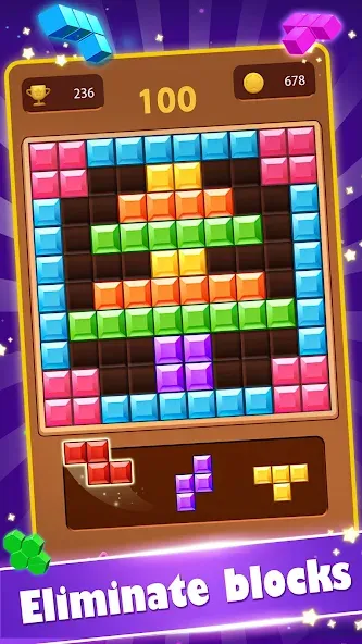 Block Gems: Block Puzzle Games — Безлимитные подсказки и бустеры, скачать мод APK — скриншот 2