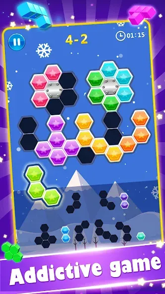 Block Gems: Block Puzzle Games — Безлимитные подсказки и бустеры, скачать мод APK — скриншот 3