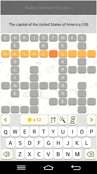 CrossWords 10 взлом APK — Безлимитные подсказки и открыты все уровни — скриншот 2 CrossWords 10 взлом APK — Безлимитные подсказки и открыты все уровни — скриншот 2