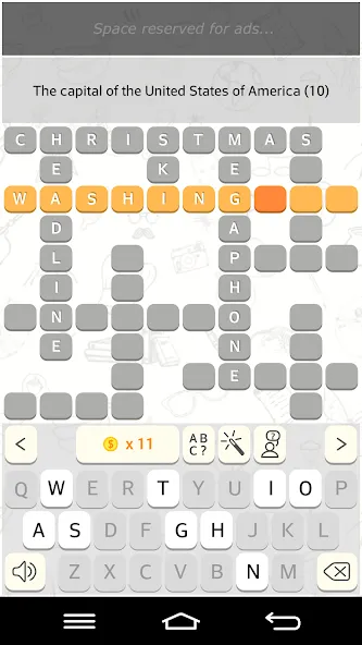 CrossWords 10 взлом APK — Безлимитные подсказки и открыты все уровни — скриншот 3 CrossWords 10 взлом APK — Безлимитные подсказки и открыты все уровни — скриншот 3