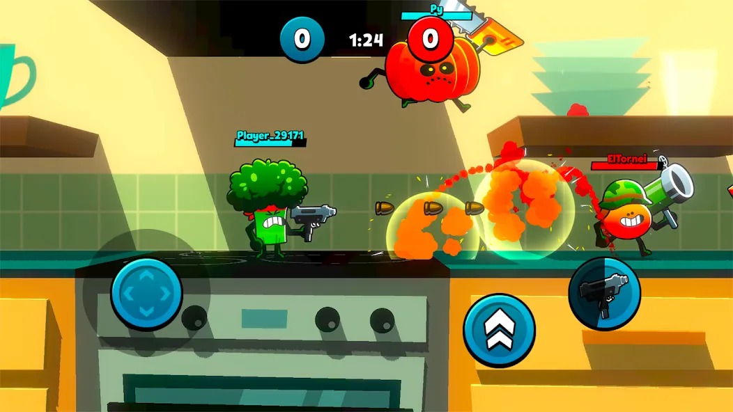 Мод Food Gang — Безлимитные деньги и ресурсы, скачать APK — скриншот 1 Мод Food Gang — Безлимитные деньги и ресурсы, скачать APK — скриншот 1
