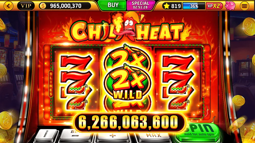 Wild Classic Slots Casino Game — скачать мод: Безлимитные монеты и все бонусы — скриншот 5