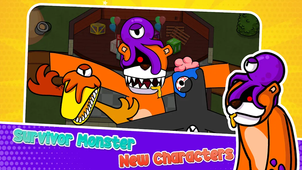 Survivor In Rainbow Monster бесплатно на Андроид — мод: Безлимитные монеты и бессмертие — скриншот 1