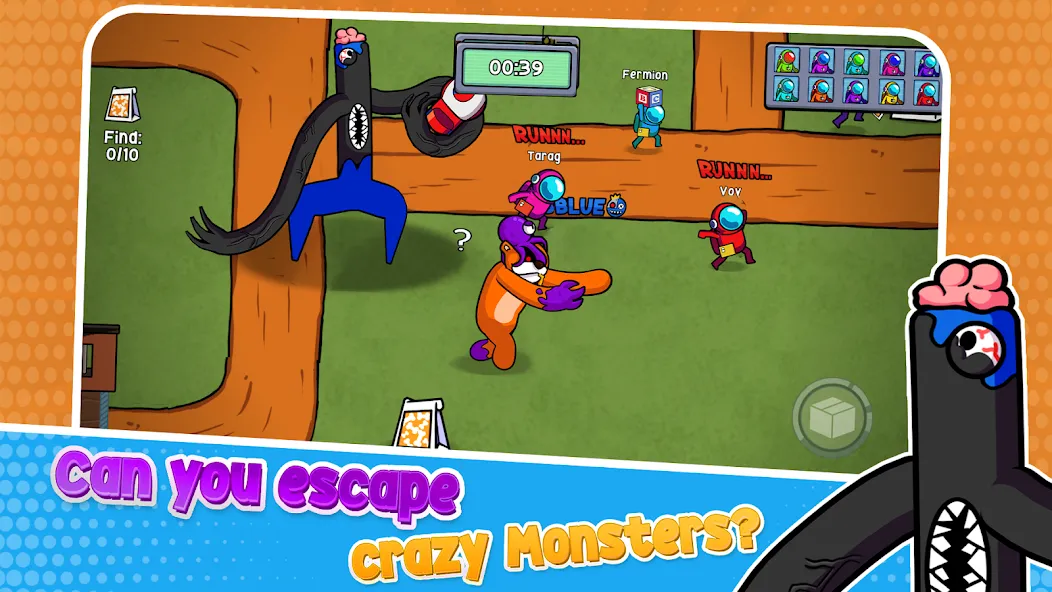 Survivor In Rainbow Monster бесплатно на Андроид — мод: Безлимитные монеты и бессмертие — скриншот 3