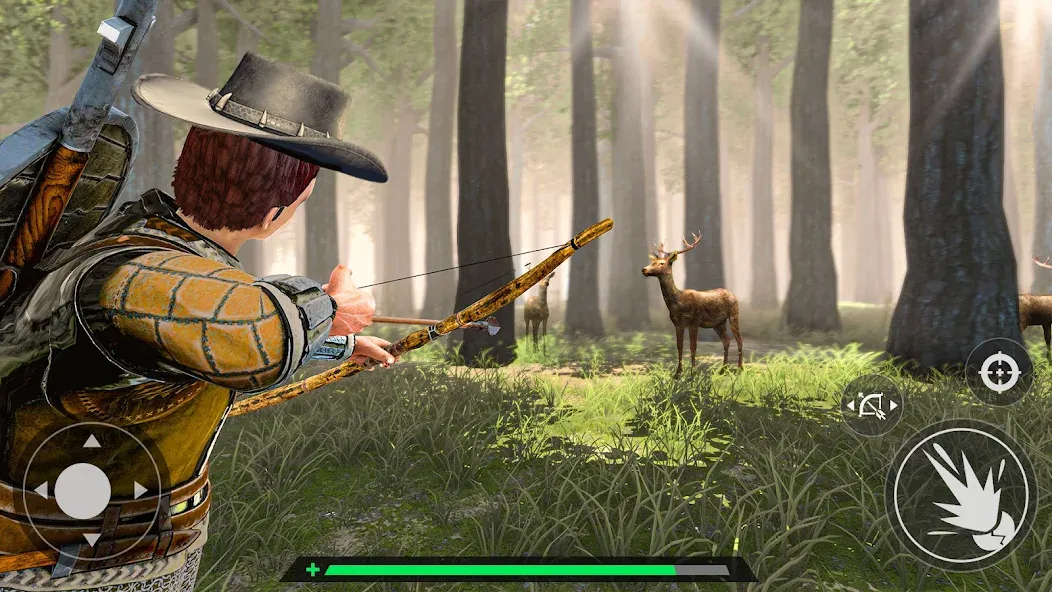 Скачать взлом Animal Archery Hunting Games — Безлимитные стрелы и открыты все уровни — скриншот 1