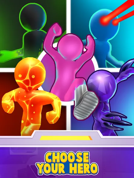 Heroes Inc! мод на Андроид: Безлимитные ресурсы и усиленные герои — скриншот 5
