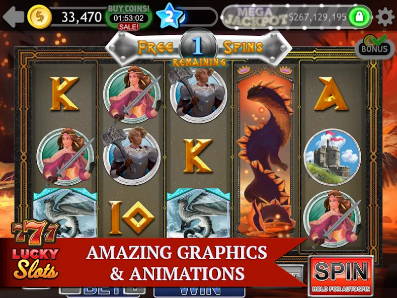 Lucky Slots на телефон — скачать мод: Безлимитные монеты и бонусы — скриншот 3 Lucky Slots на телефон — скачать мод: Безлимитные монеты и бонусы — скриншот 3