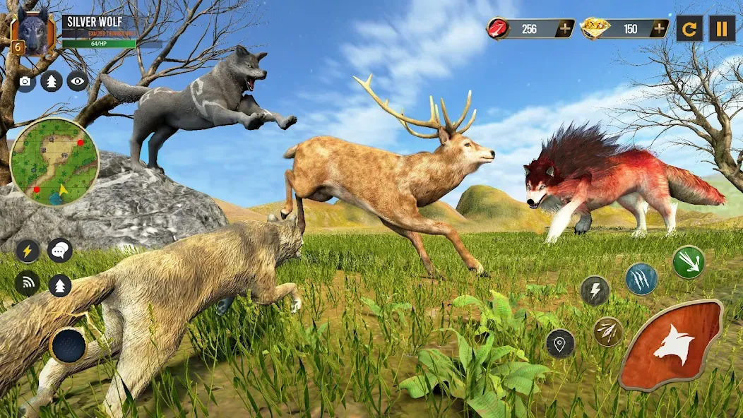 Скачать Wild Wolf Simulator Wolf Games — Без рекламы и много монет — скриншот 2 Скачать Wild Wolf Simulator Wolf Games — Без рекламы и много монет — скриншот 2