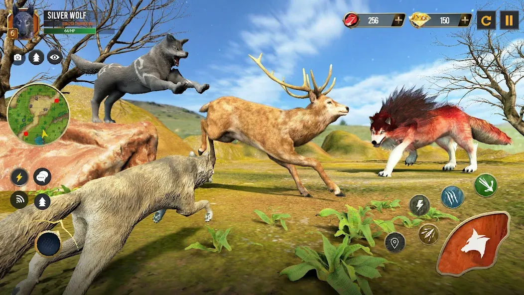 Скачать Wild Wolf Simulator Wolf Games — Без рекламы и много монет — скриншот 5 Скачать Wild Wolf Simulator Wolf Games — Без рекламы и много монет — скриншот 5