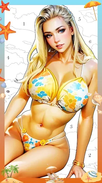 Скачать взлом Holiday Relax Coloring Games — Расслабляющая раскраска без рекламы — скриншот 1