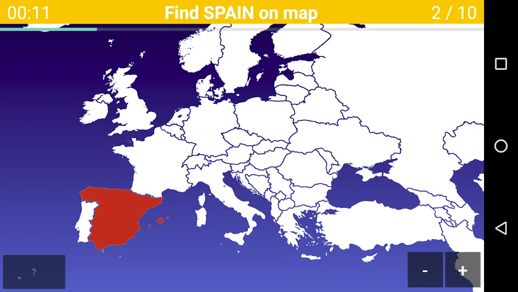 Europe Map Quiz - European Cou MOD APK скачать на Андроид — Открыты все страны и уровни — скриншот 1 Europe Map Quiz - European Cou MOD APK скачать на Андроид — Открыты все страны и уровни — скриншот 1