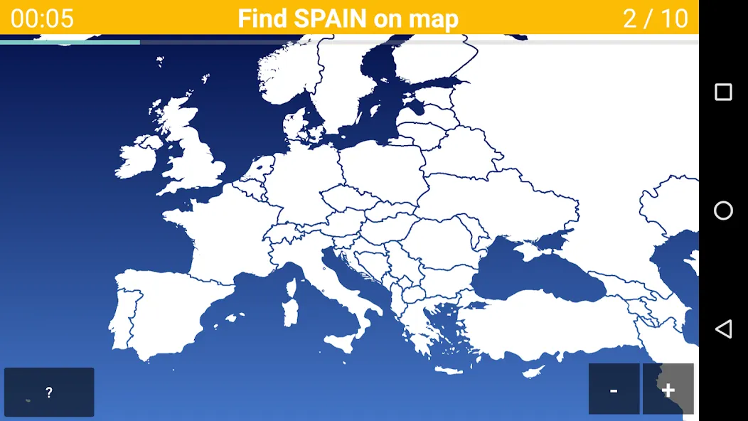 Europe Map Quiz - European Cou MOD APK скачать на Андроид — Открыты все страны и уровни — скриншот 2 Europe Map Quiz - European Cou MOD APK скачать на Андроид — Открыты все страны и уровни — скриншот 2