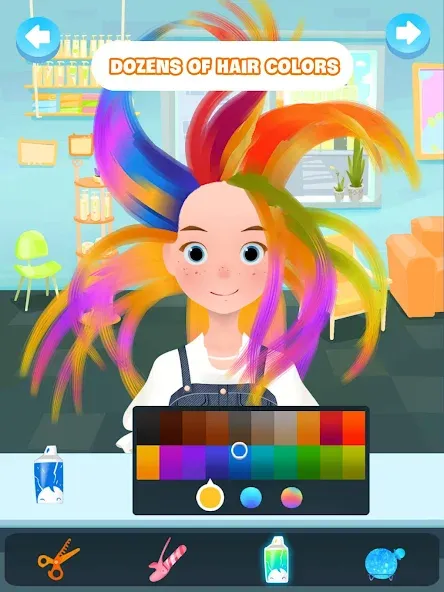 Hair salon games : Hairdresser взломанный APK — Безлимитные монеты и все прически — скриншот 5 Hair salon games : Hairdresser взломанный APK — Безлимитные монеты и все прически — скриншот 5
