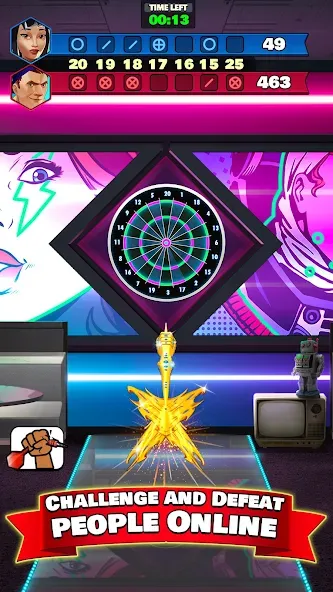Скачать Darts Club: PvP Multiplayer на Андроид с модом — Безлимитные монеты и улучшения — скриншот 2