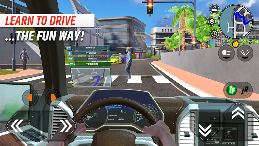 Скачать Car Driving School Simulator — Безлимитные деньги и все машины открыты — скриншот 1