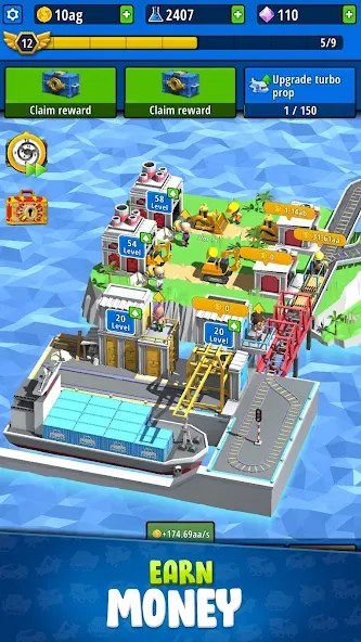 Idle Inventor - Factory Tycoon — скачать мод: Безлимитные деньги и ресурсы — скриншот 4
