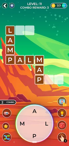 Скачать мод Word Game. Crossword Search Pu — Безлимитные подсказки и ходы — скриншот 2