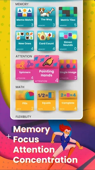 Brain Power - Working memory MOD APK: Без рекламы и все уровни — скриншот 3 Brain Power - Working memory MOD APK: Без рекламы и все уровни — скриншот 3