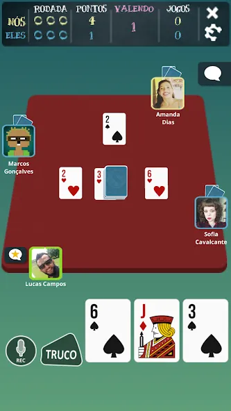 Truco Brasil - Truco online — скачать мод: Онлайн-игра с безлимитными монетами — скриншот 3