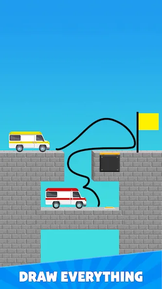 Draw Bridge Puzzle: Brain Game бесплатно на Андроид — мод: Без рекламы и все уровни открыты — скриншот 2 Draw Bridge Puzzle: Brain Game бесплатно на Андроид — мод: Без рекламы и все уровни открыты — скриншот 2