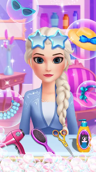 Скачать Hair Salon: Beauty Salon Game последней версии — Все прически и аксессуары открыты — скриншот 1 Скачать Hair Salon: Beauty Salon Game последней версии — Все прически и аксессуары открыты — скриншот 1