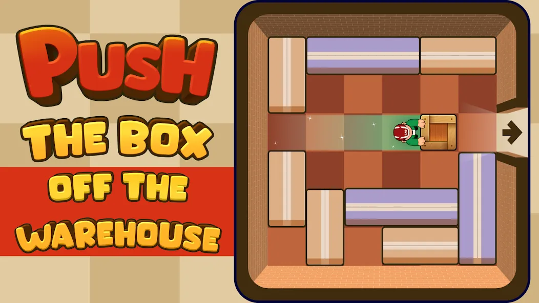 Push Box Out MOD APK: Без рекламы и все уровни открыты — скриншот 1