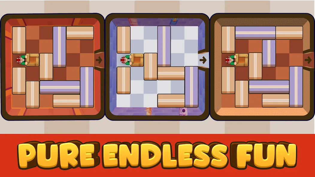 Push Box Out MOD APK: Без рекламы и все уровни открыты — скриншот 2