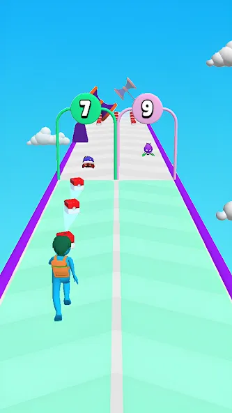 Merge Run Monster 3D Battle — скачать мод: Безлимитные монеты и разблокированы персонажи — скриншот 1