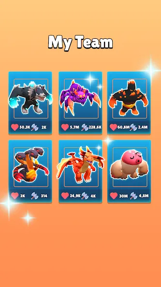 Merge Run Monster 3D Battle — скачать мод: Безлимитные монеты и разблокированы персонажи — скриншот 5