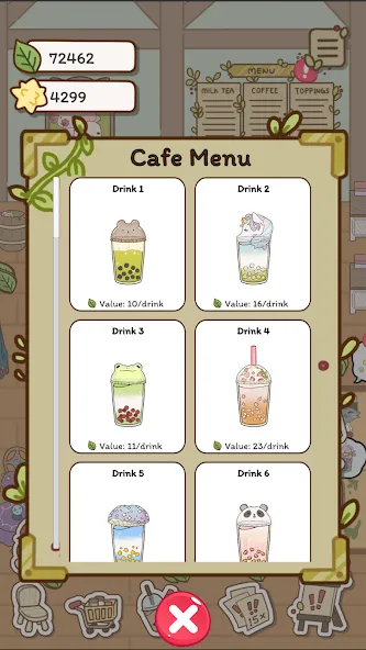 Boba Story взломанный APK — Безлимитные монеты и все рецепты — скриншот 3 Boba Story взломанный APK — Безлимитные монеты и все рецепты — скриншот 3