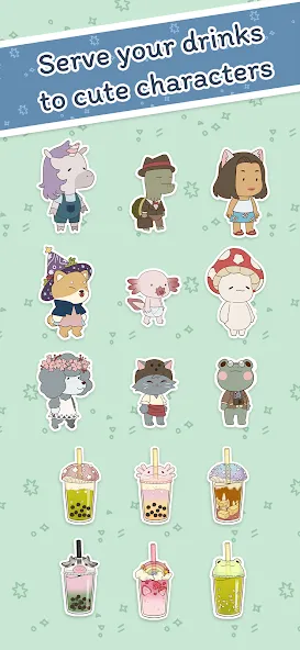Boba Story взломанный APK — Безлимитные монеты и все рецепты — скриншот 4 Boba Story взломанный APK — Безлимитные монеты и все рецепты — скриншот 4