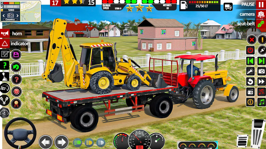 Indian Tractor Game Farming 3D взлом на Андроид — Безлимитные деньги и топливо — скриншот 1