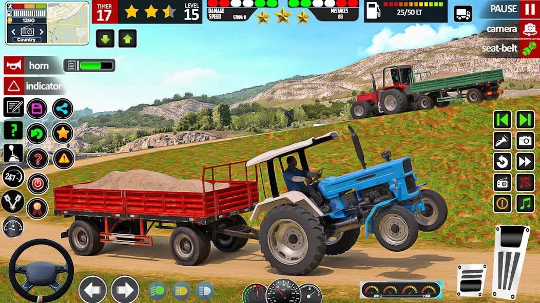 Indian Tractor Game Farming 3D взлом на Андроид — Безлимитные деньги и топливо — скриншот 3