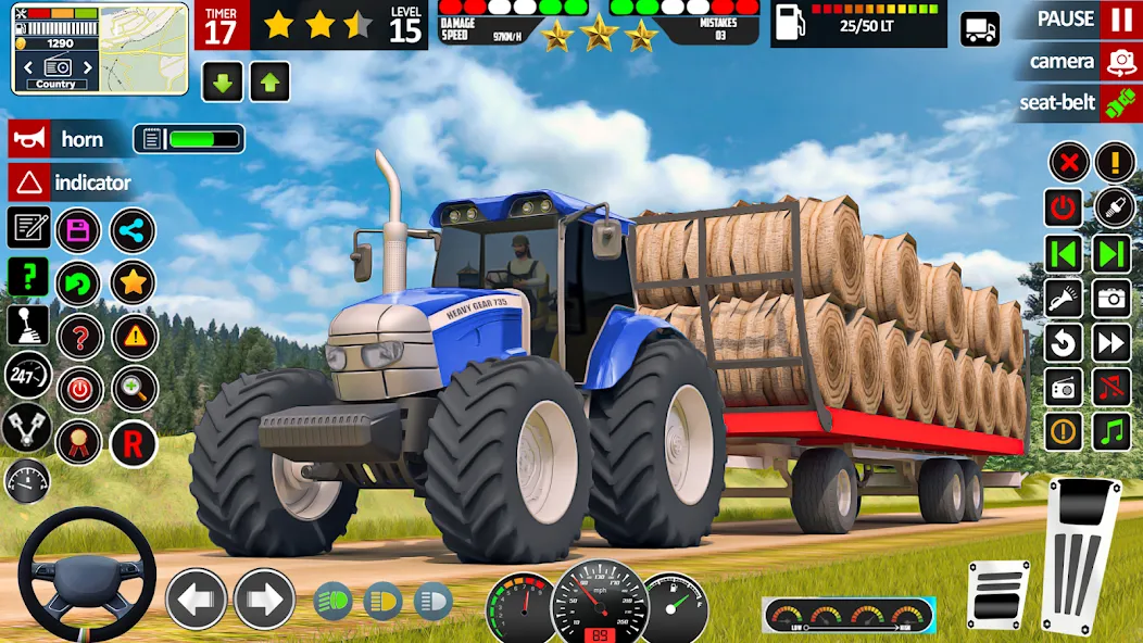 Indian Tractor Game Farming 3D взлом на Андроид — Безлимитные деньги и топливо — скриншот 5