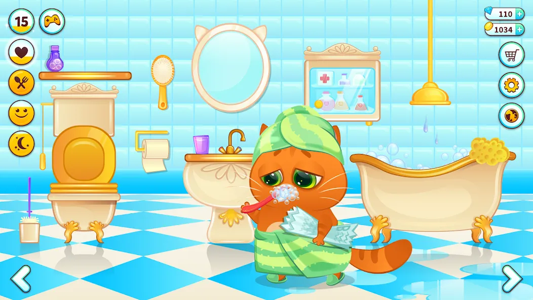 Скачать Bubbu – My Virtual Pet Cat на Андроид с модом — Безлимитные монеты и все предметы — скриншот 1