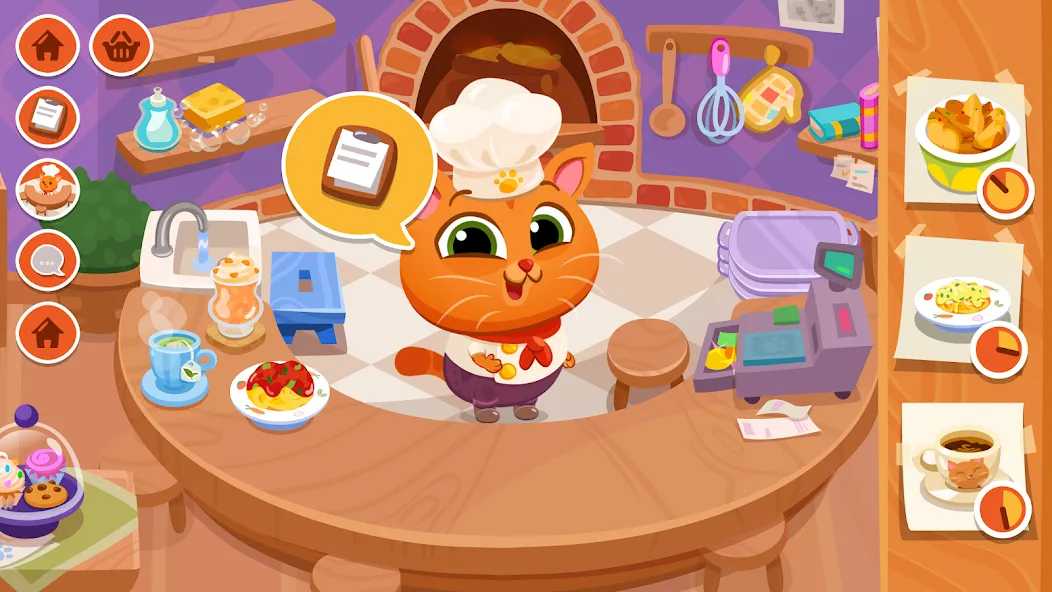 Bubbu Restaurant - My Cat Game взлом на Андроид — Много монет и все блюда открыты — скриншот 1 Bubbu Restaurant - My Cat Game взлом на Андроид — Много монет и все блюда открыты — скриншот 1