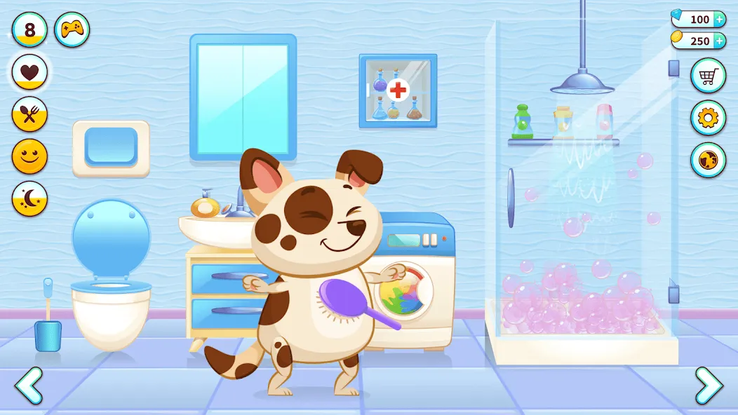 Duddu - My Virtual Pet Dog MOD APK: Безлимитные монеты и все предметы — скриншот 1 Duddu - My Virtual Pet Dog MOD APK: Безлимитные монеты и все предметы — скриншот 1