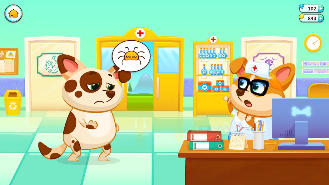 Duddu - My Virtual Pet Dog MOD APK: Безлимитные монеты и все предметы — скриншот 2 Duddu - My Virtual Pet Dog MOD APK: Безлимитные монеты и все предметы — скриншот 2