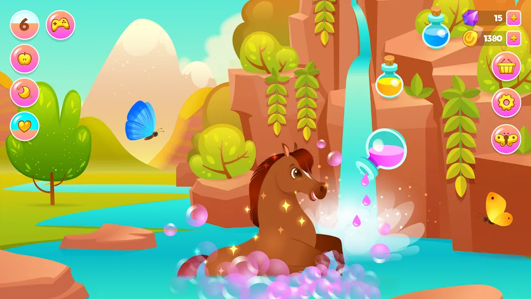 Pixie the Pony - Virtual Pet (Мод: Безлимитные монеты и все наряды) — скачать на Андроид — скриншот 1 Pixie the Pony - Virtual Pet (Мод: Безлимитные монеты и все наряды) — скачать на Андроид — скриншот 1