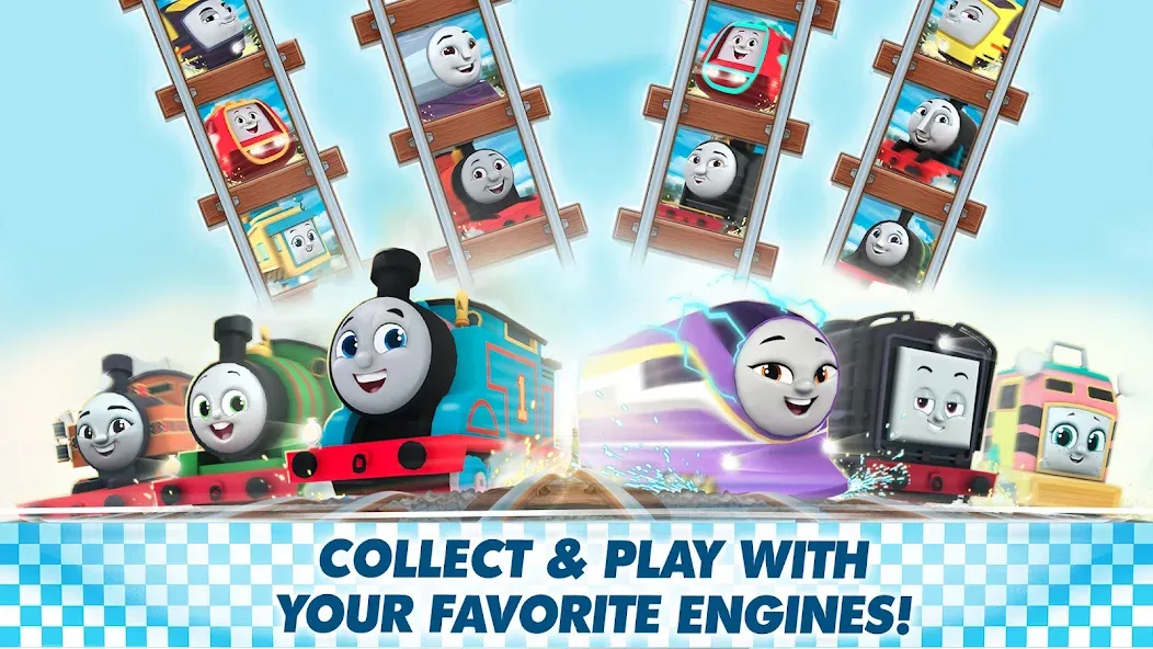 Thomas & Friends: Go Go Thomas на телефон — скачать мод: Безлимитные монеты и открытые поезда — скриншот 4 Thomas & Friends: Go Go Thomas на телефон — скачать мод: Безлимитные монеты и открытые поезда — скриншот 4