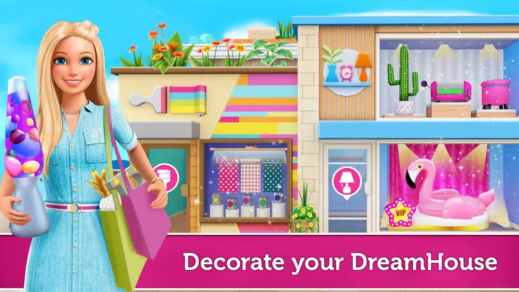 Barbie Dreamhouse Adventures (Мод: Безлимитные деньги и все наряды) — скачать на Андроид — скриншот 1 Barbie Dreamhouse Adventures (Мод: Безлимитные деньги и все наряды) — скачать на Андроид — скриншот 1