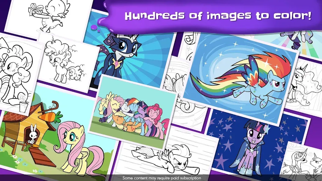 Мод My Little Pony Color By Magic — Все раскраски и персонажи открыты, скачать APK — скриншот 4 Мод My Little Pony Color By Magic — Все раскраски и персонажи открыты, скачать APK — скриншот 4