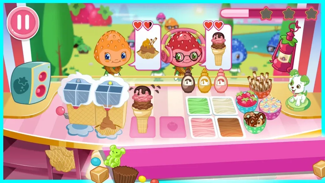 Strawberry Shortcake Ice Cream мод на Андроид: Много мороженого и открыты все уровни — скриншот 5 Strawberry Shortcake Ice Cream мод на Андроид: Много мороженого и открыты все уровни — скриншот 5