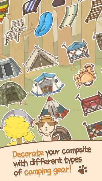 Скачать Animal Camping: Idle Camp на Андроид с модом — Много денег и все открыто — скриншот 2 Скачать Animal Camping: Idle Camp на Андроид с модом — Много денег и все открыто — скриншот 2