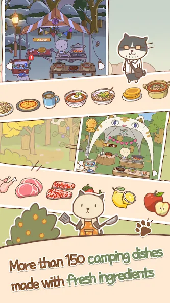 Скачать Animal Camping: Idle Camp на Андроид с модом — Много денег и все открыто — скриншот 3 Скачать Animal Camping: Idle Camp на Андроид с модом — Много денег и все открыто — скриншот 3