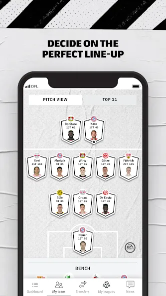 Bundesliga Fantasy Manager — взломанная версия, Безлимитные монеты и энергия — скриншот 2 Bundesliga Fantasy Manager — взломанная версия, Безлимитные монеты и энергия — скриншот 2