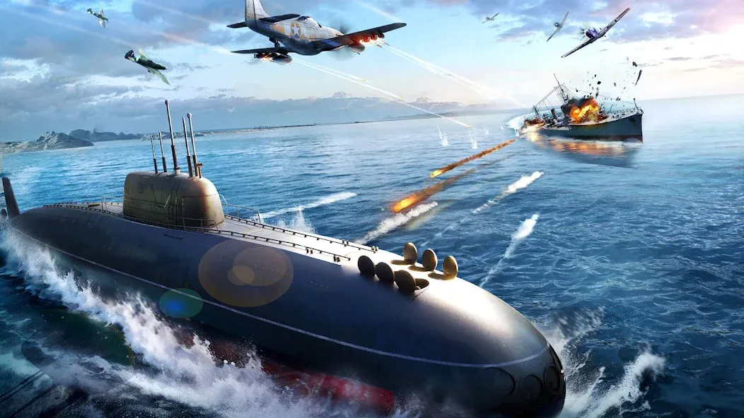 Sea War: Raid взлом на Андроид — Безлимитные ресурсы и усиленный флот — скриншот 1 Sea War: Raid взлом на Андроид — Безлимитные ресурсы и усиленный флот — скриншот 1