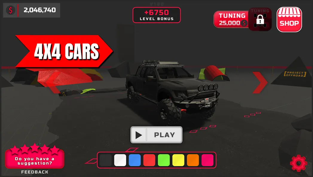 Скачать взлом [Project : Offroad] — Безлимитные деньги и топливо — скриншот 4